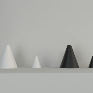 Cone Necklace Display – Black
