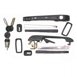 Lock Set 2 Front Door Handles Ignition barrel & 3 Keys VW Golf 1 - Z5055422206658