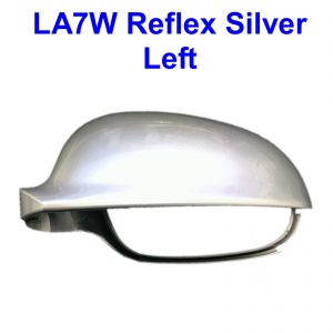 LEFT Mirror Cover VW SEAT SKODA Reflex Silver LA7W 1K0857537 - A5055422208799