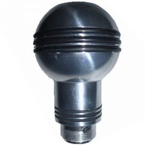 Gear Knob 12mm Thread 3 Ring Polished Alloy Ball Gear Shift Topper - A5055422210327