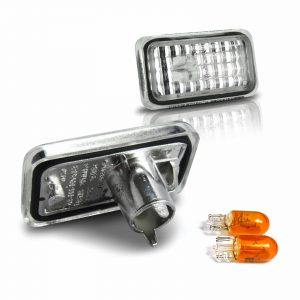 2 x Crystal Clear Chrome Side Repeaters Turn Signal VW JOM 80296 - A5055422214820