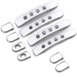 Chrome Door Handle Cover Set VW Golf MK4 or Bora With Holes - A5055422215094