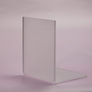 Rectangle Earring Display – Frost