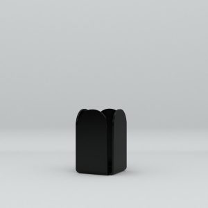 Medium Stationery Holder / Pen Pot. Gloss Black