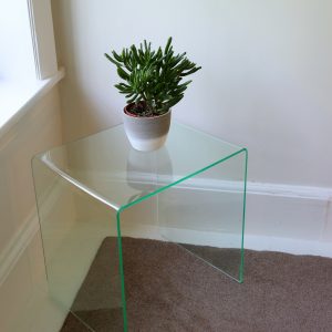 Acrylic Side Table Glass Effect