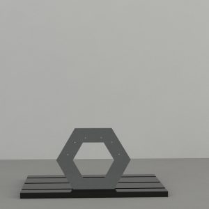 Hexagon Earring Display – Black