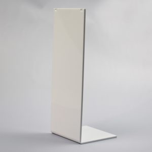 Tall Rectangle Necklace Display – White