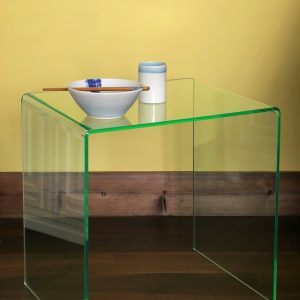 Premium Silicon (Glass Effect) Acrylic Side Table
