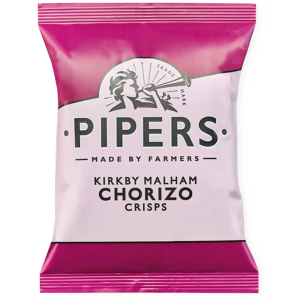 Pipers Kirkby Malham Chorizo Crisps 150g   n/a%