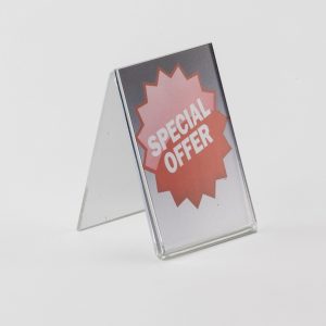 Tent Shaped Card Holder Single Sided: A7 Portrait – half price