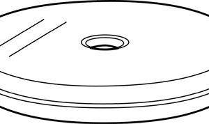 Turntables: 140mm dia – White – save 80%