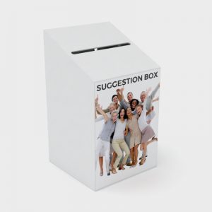 Suggestion Box: 230mm (W) x 400mm (H) x 230mm (D)