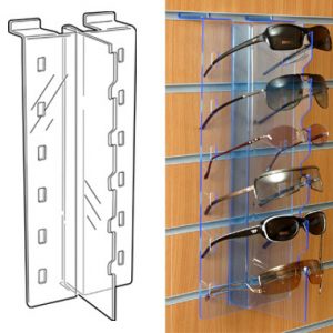 Slatwall Sunglasses Display Stand. Flourescent Blue – save 50%