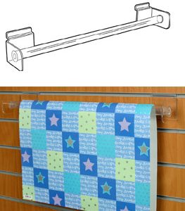 Giftwrap Hanging Rail – Slat Fix: 600mm (W)