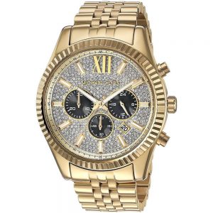 Men's Gold-Tone Lexington Chronograph Watch MK8494