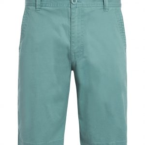 Weird Fish Rayburn Organic Cotton Flat Front Shorts Washed Teal Size 42