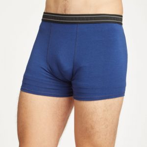 Men's Arthur Plain Bamboo Boxers in Sapphire Blue by Thought