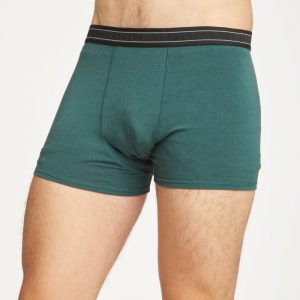Men's Arthur Plain Bamboo Boxers in Deep Teal by Thought